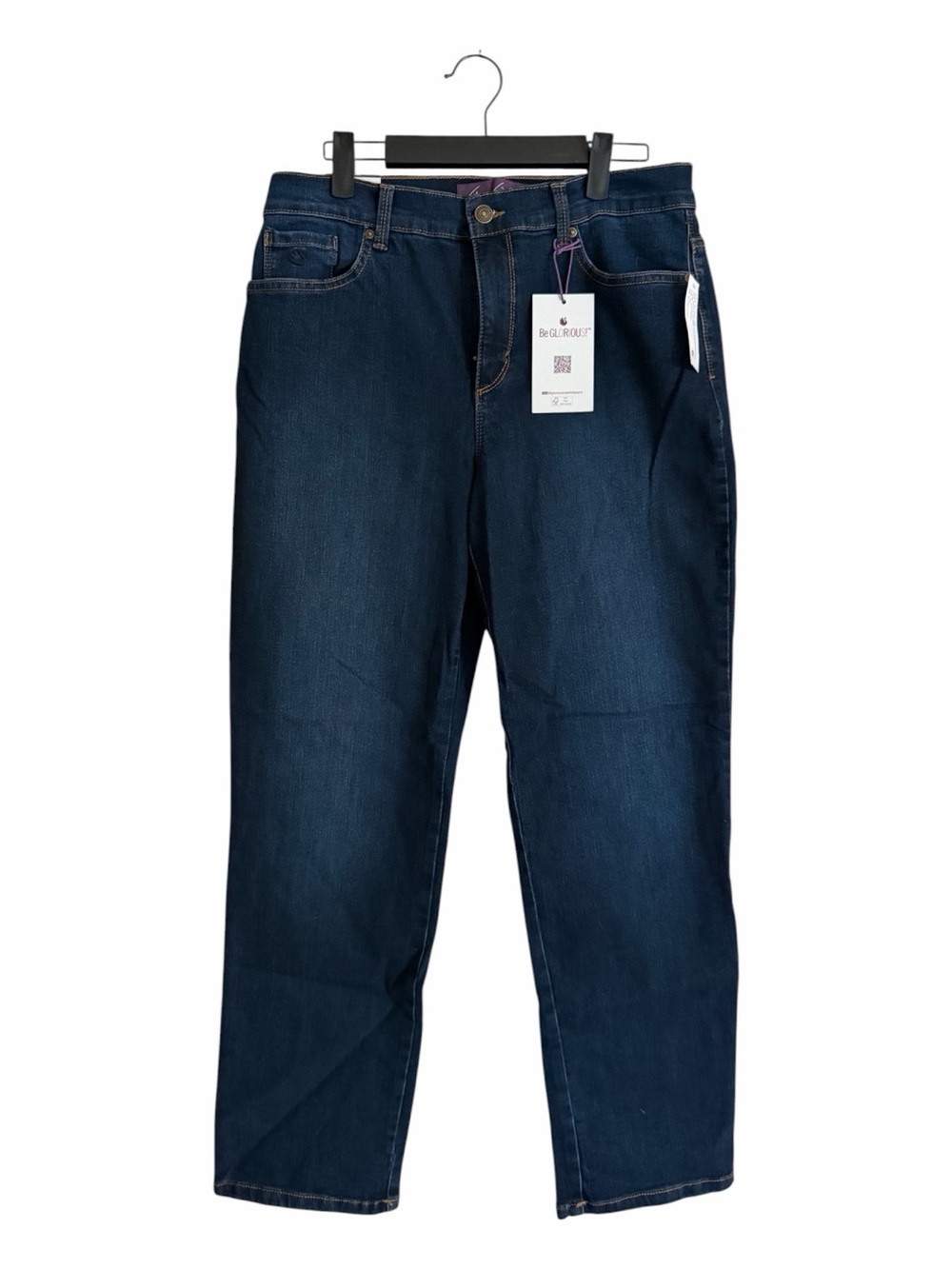 Gloria Vanderbilt Amanda Dark Rinse Jeans Size 10 Short